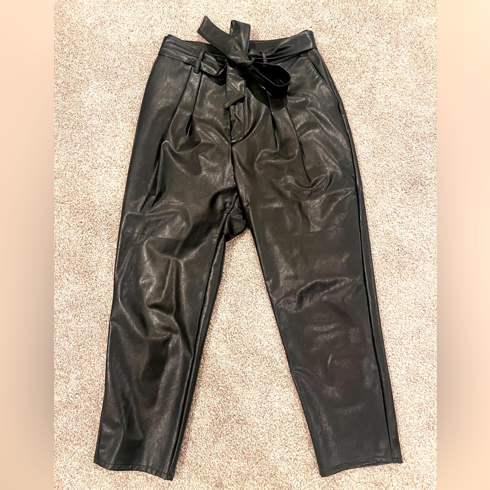 Express Faux Leather Dress Pants